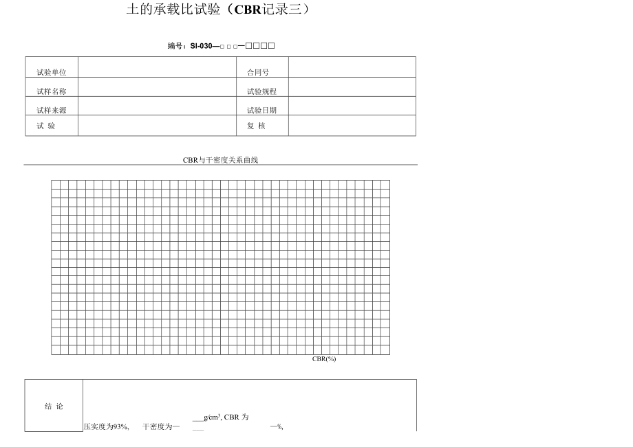 土的承载比试验（CBR贯入记录二）.docx_第2页