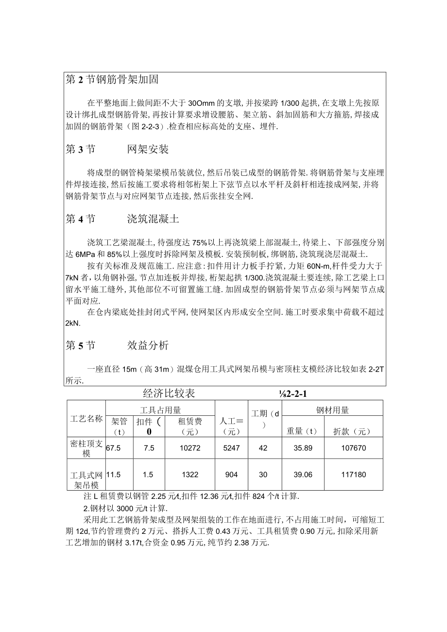 工具式网架吊模的设计与应用工程文档范本.docx_第2页