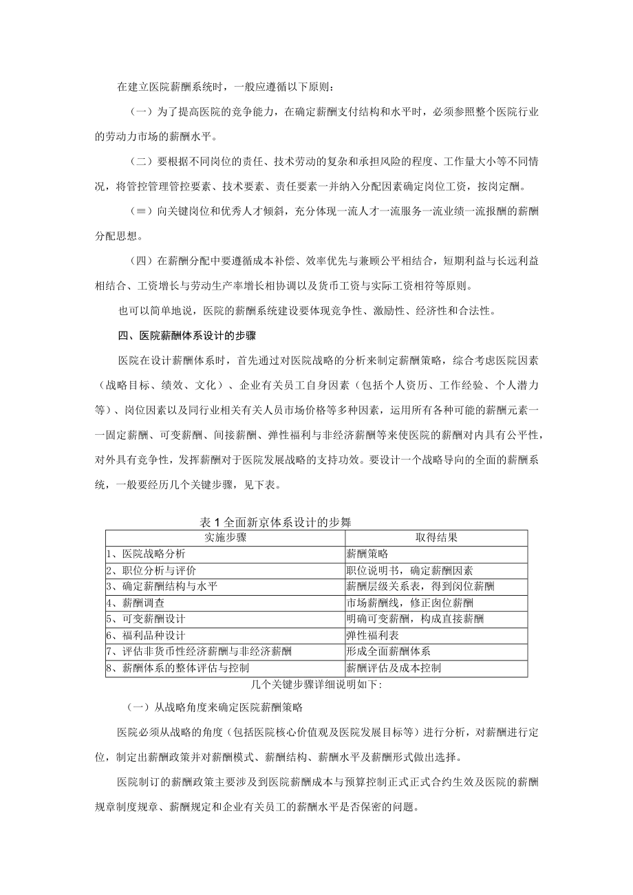 办公文档范本医院薪酬管理体系.docx_第3页