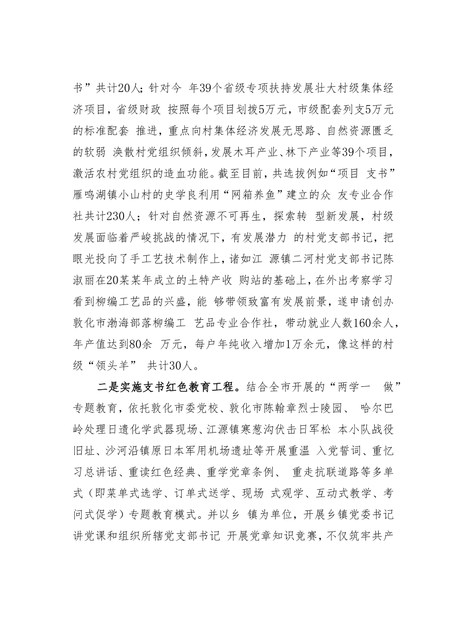 吉林某市“三项工程”加码助力领头羊跑得快经验交流材料.docx_第3页