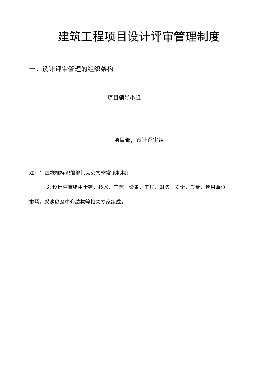 建筑工程项目设计评审管理制度范文.docx_第1页