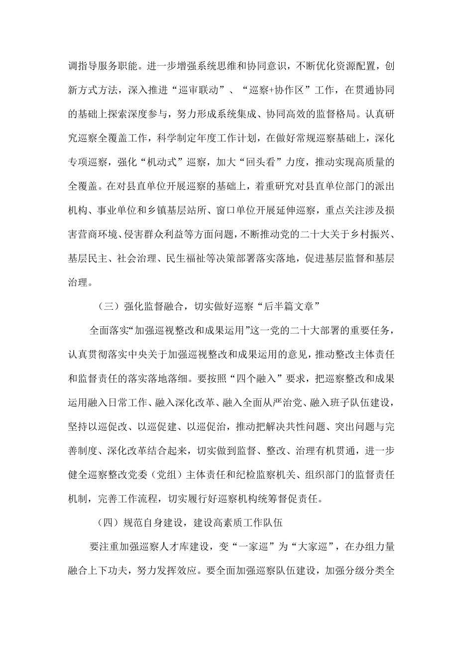 县委县政府2023年纪检巡察组巡检工作个人心得体会 （汇编10份）.docx_第2页