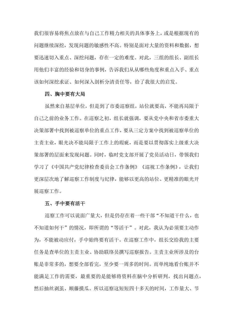 新版区县2023年纪检巡察组巡检工作个人心得体会 （汇编8份）.docx_第3页