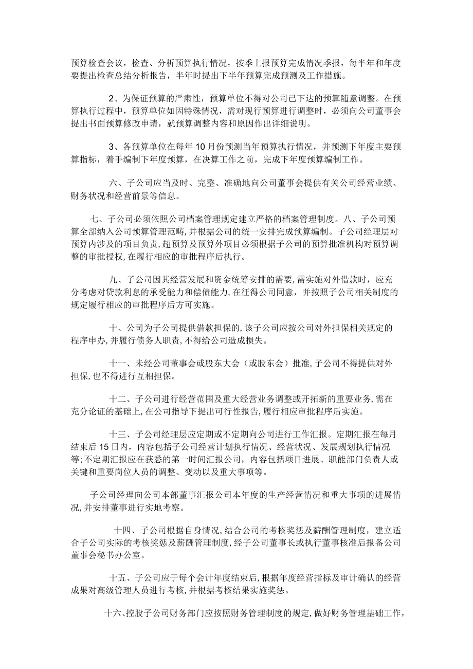 一般企业对子公司的财务控制措施.docx_第2页