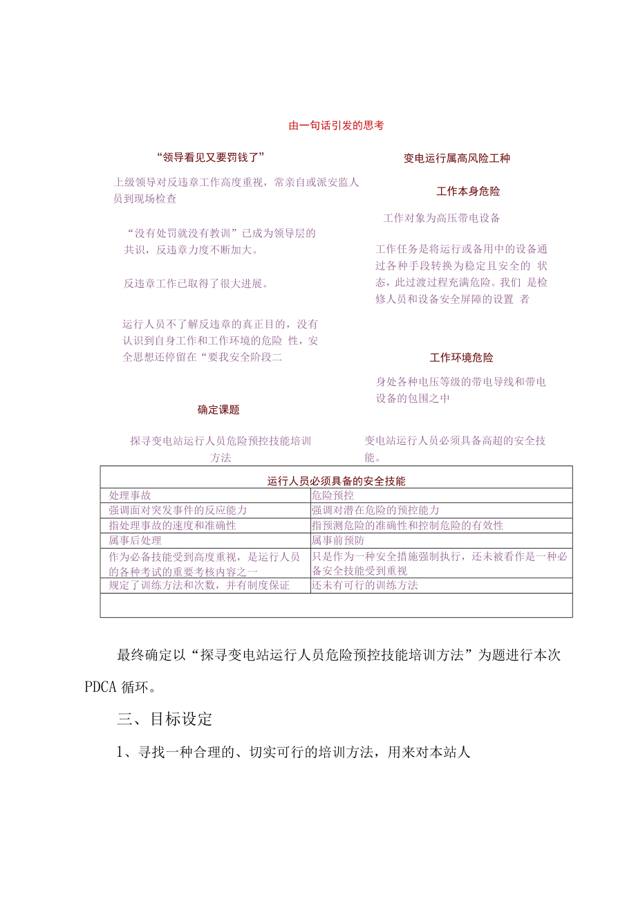 供电公司变电站QC小组探寻变电站运行人员危险预控技能培训方法成果汇报书.docx_第2页