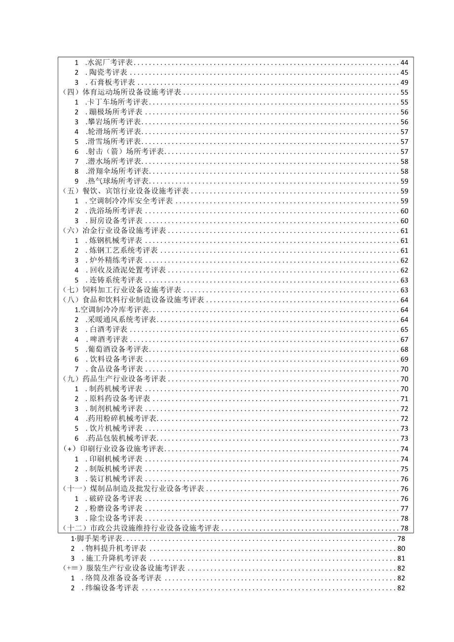 各行业、各类设备考评检查表.docx_第3页