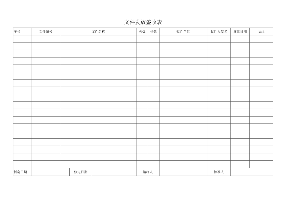 文件发放签收表.docx_第1页