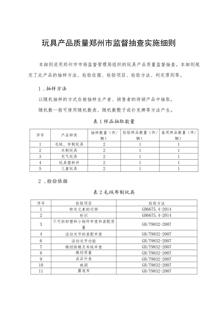 玩具产品质量市监督抽查实施细则.docx_第1页