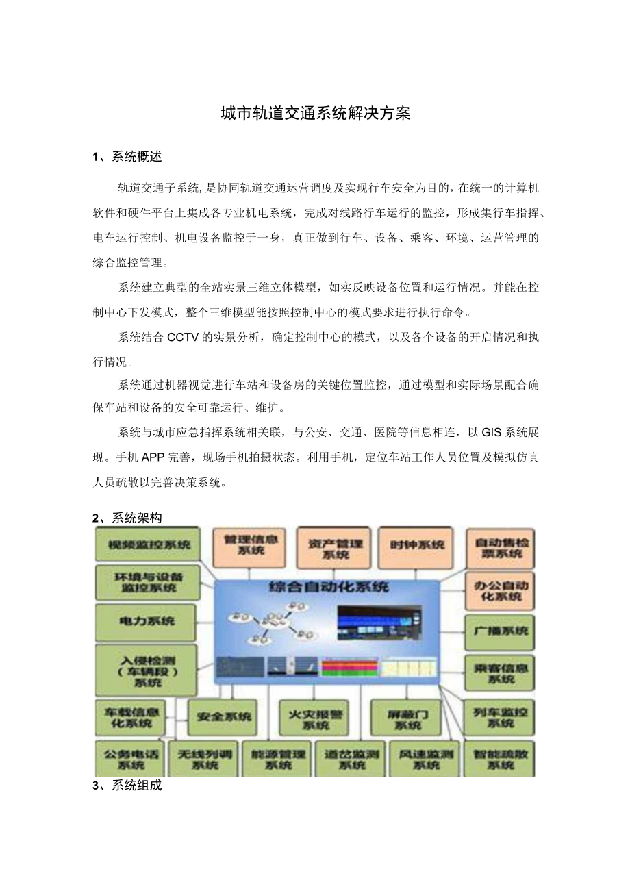 城市轨道交通系统解决方案.docx_第1页