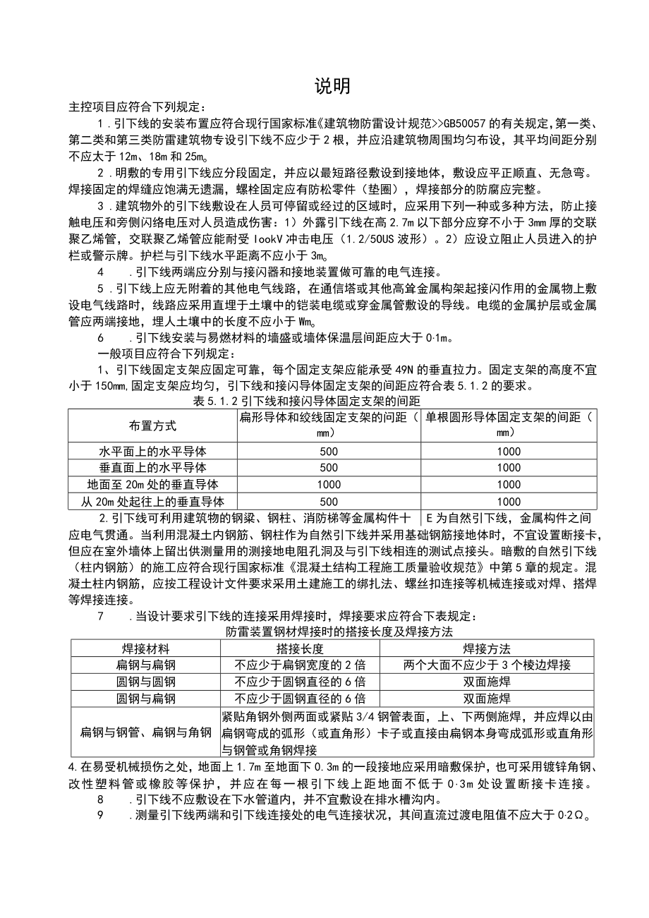 鲁DQ062防雷引下线敷设检验批质量验收记录表.docx_第2页