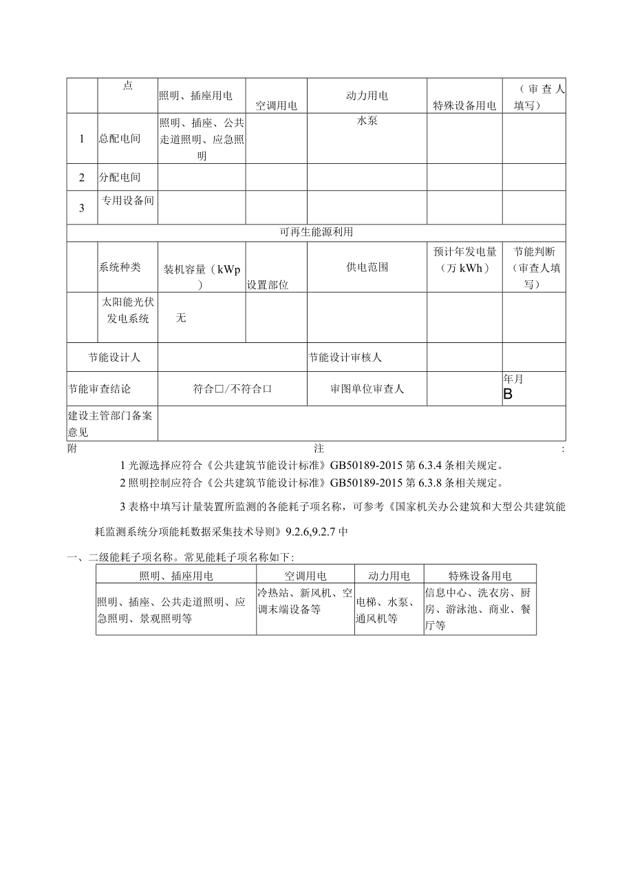 展示楼(D栋)节能审查表.docx_第2页