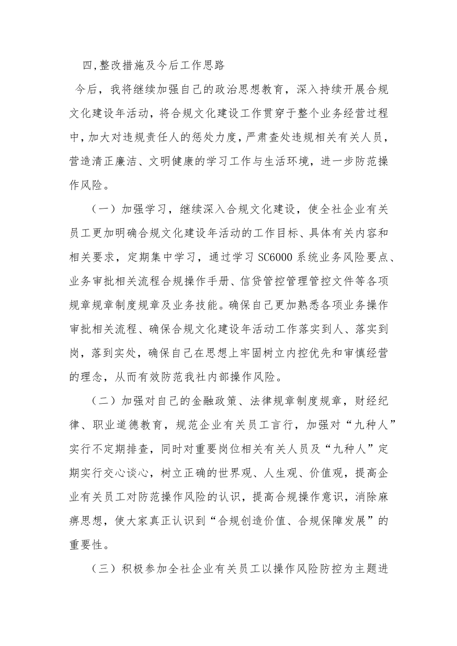 办公文档范本银行自查报告及整改措施.docx_第3页