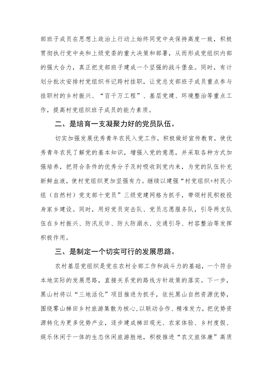 党组织书记学习宣传贯彻“十个思考”内容心得感悟最新版【三篇】.docx_第2页