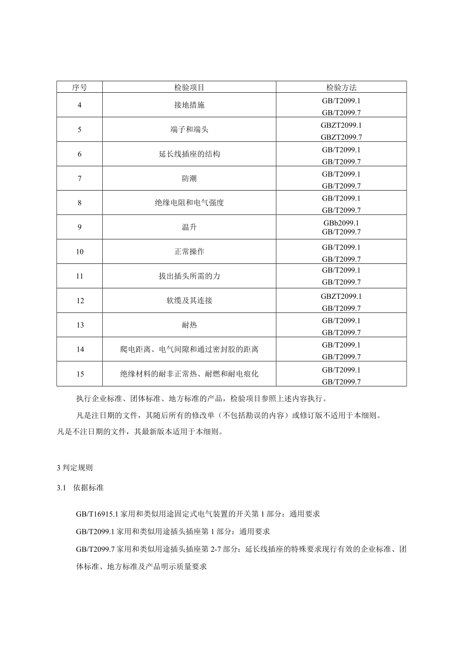 2023年北京市电路开关、保护或转换装置（家用和类似用途固定式电气装置的开关、延长线插座）产品质量监督抽查实施细则.docx_第2页