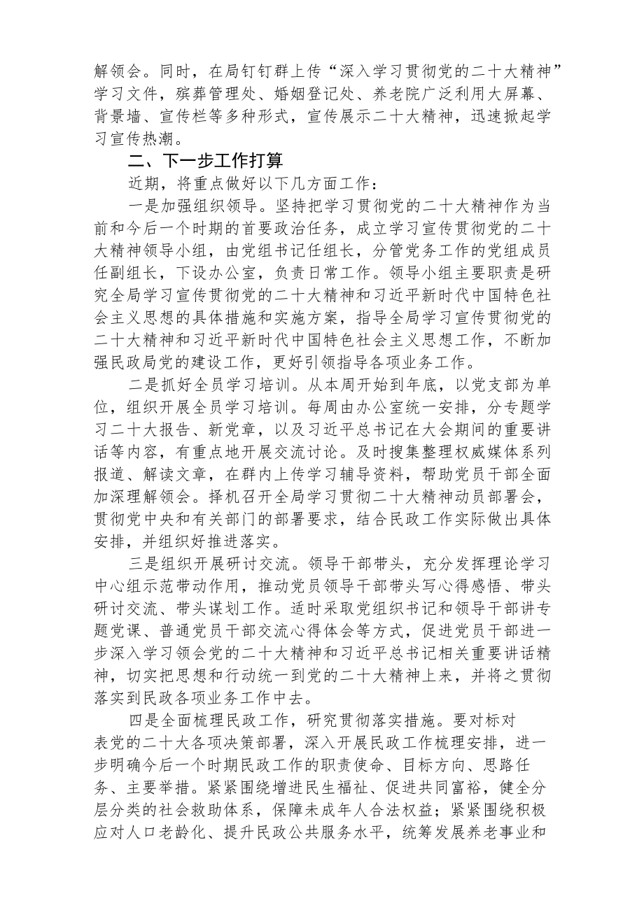 学习宣传贯彻党的二十大精神情况报告范文(精选3篇).docx_第2页