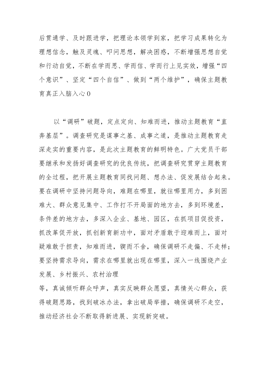 党委书记2023年主题教育上的讲话(共二篇).docx_第2页