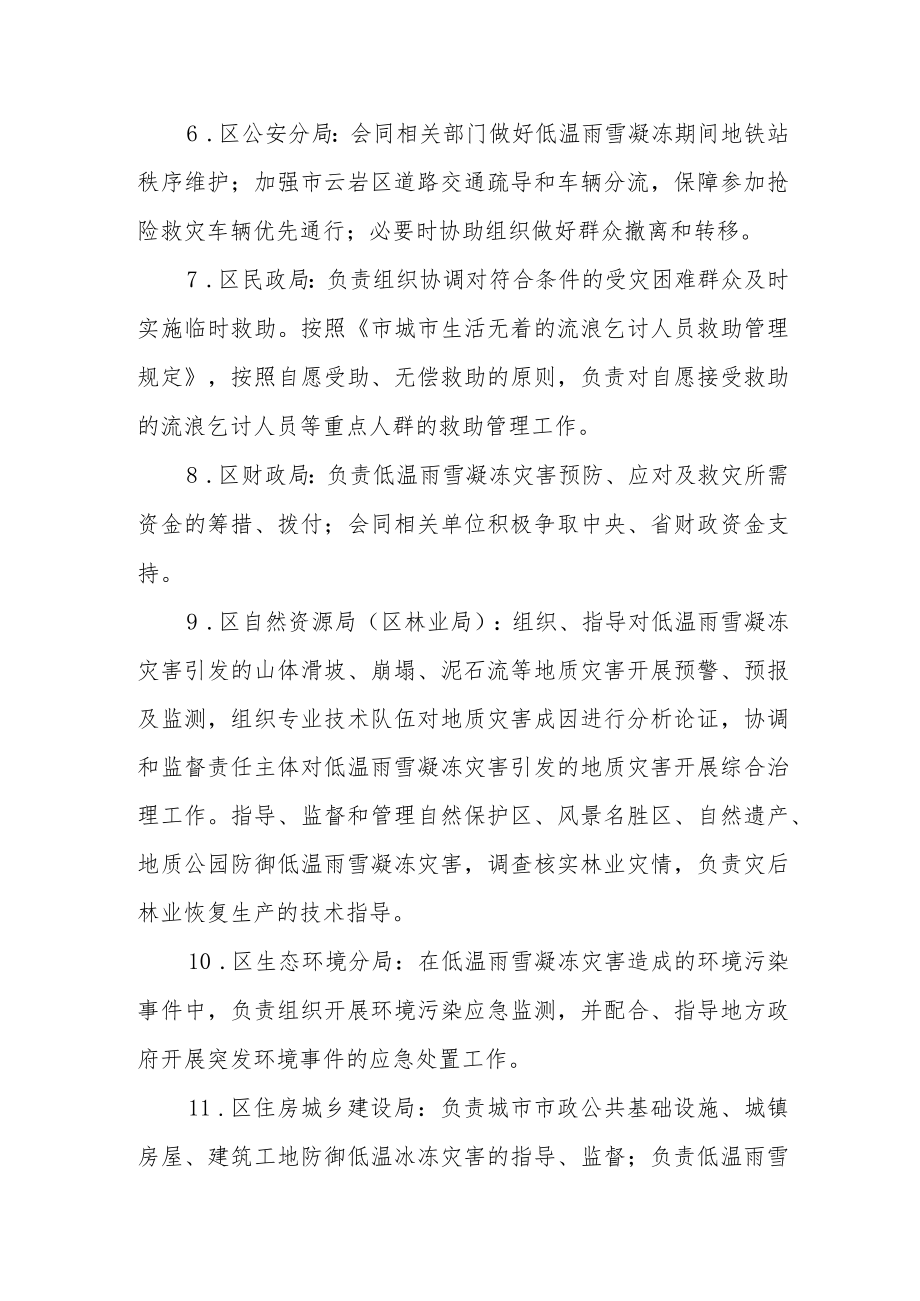 应对低温雨雪凝冻灾害应急指挥部成员单位职责.docx_第2页