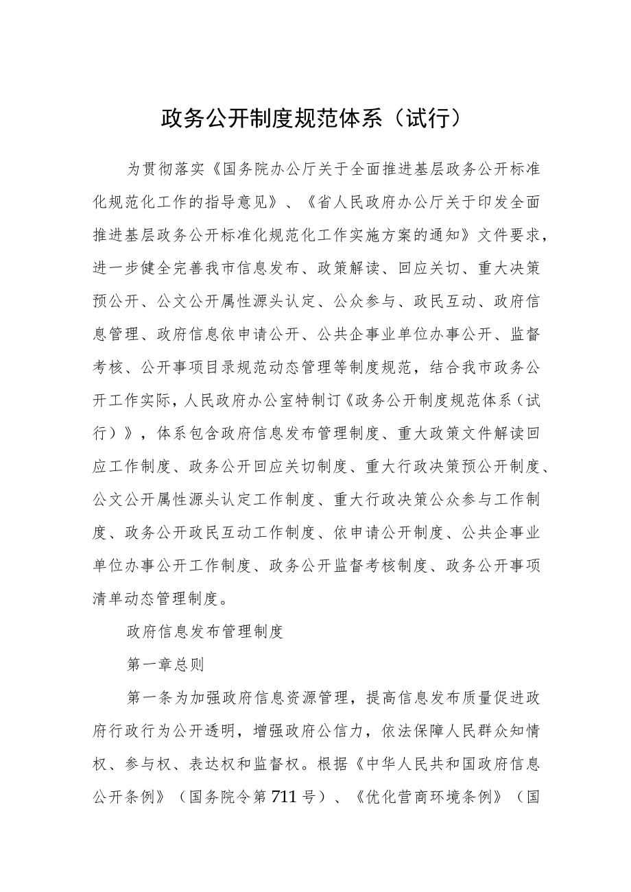 政务公开制度规范体系（试行）.docx_第1页