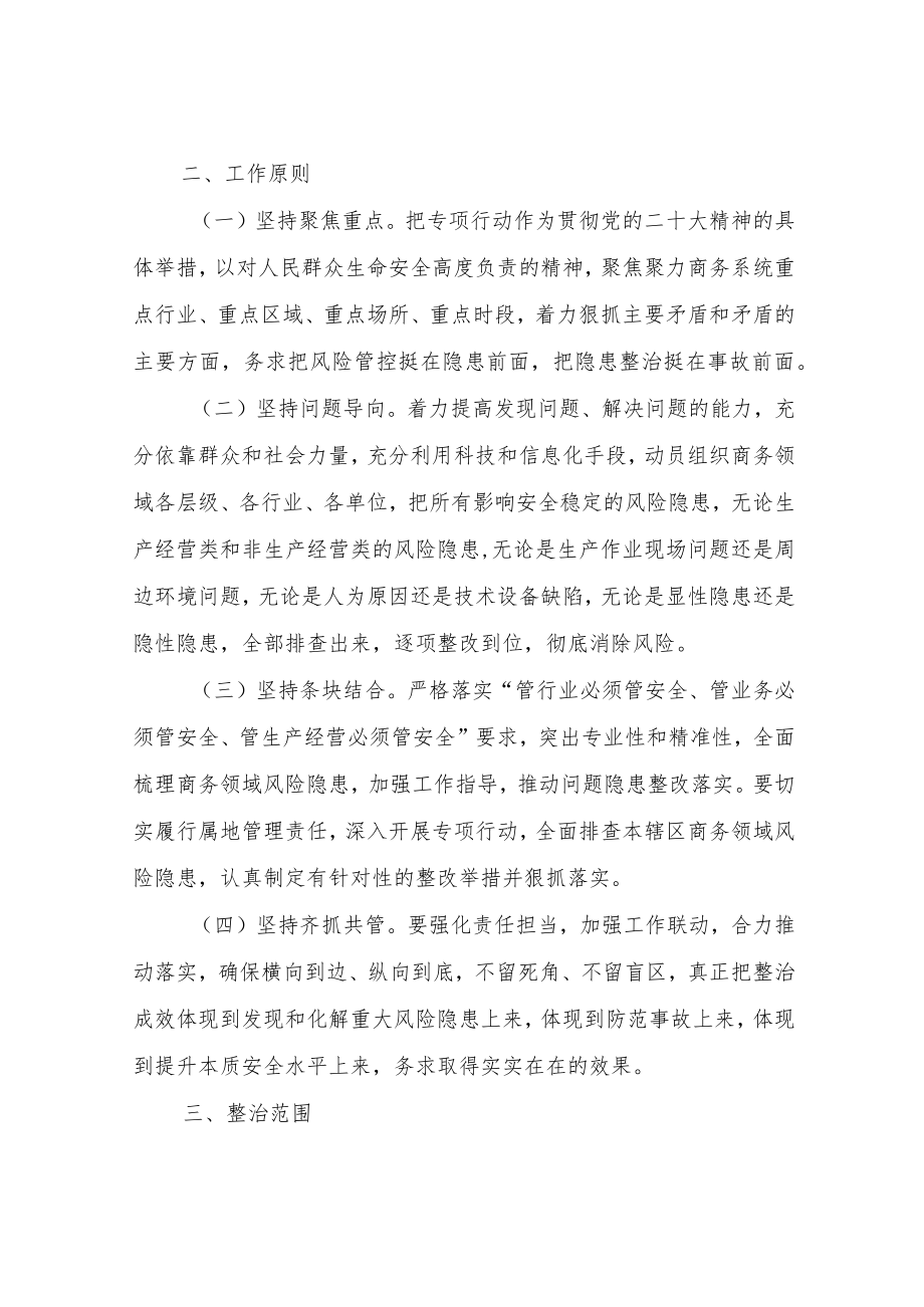 全市商务系统“查问题除隐患防事故”安全生产专项行动方案.docx_第2页