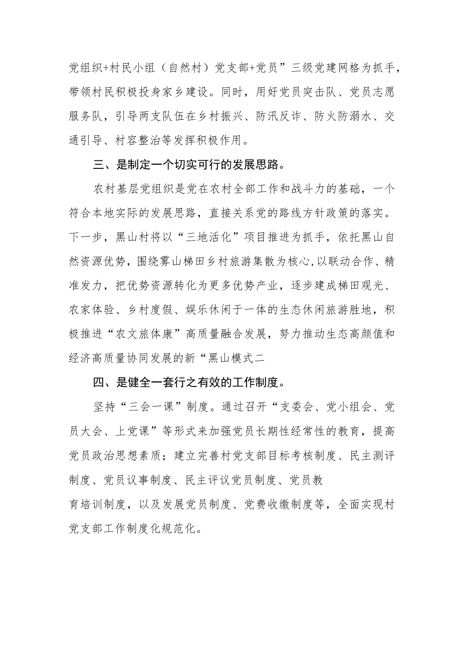 基层党组织书记“十个思考”心得体会(通用三篇).docx_第2页