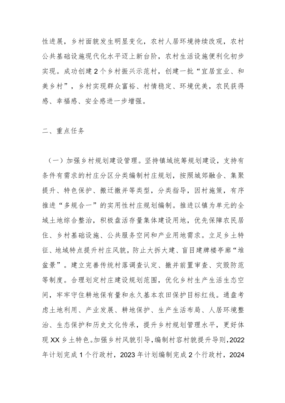 2023年度在XX镇乡村建设行动方案.docx_第2页