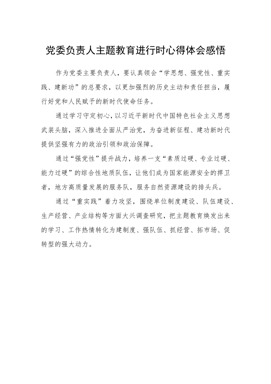 党委负责人主题教育进行时心得体会感悟.docx_第1页