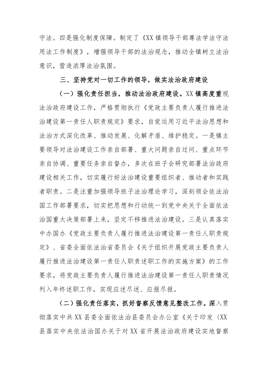 XX镇2022年法治政府建设年度报告.docx_第3页