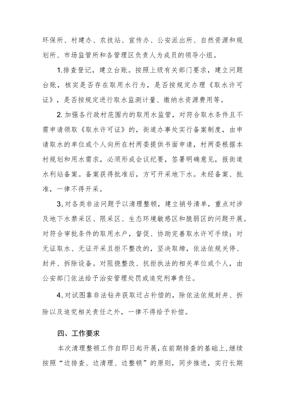 街道非法开采地下水专项清理整顿工作方案.docx_第2页