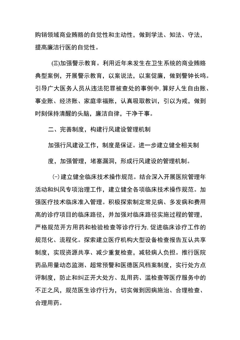 2023医院卫生院行风建设长效机制管理制度.docx_第3页