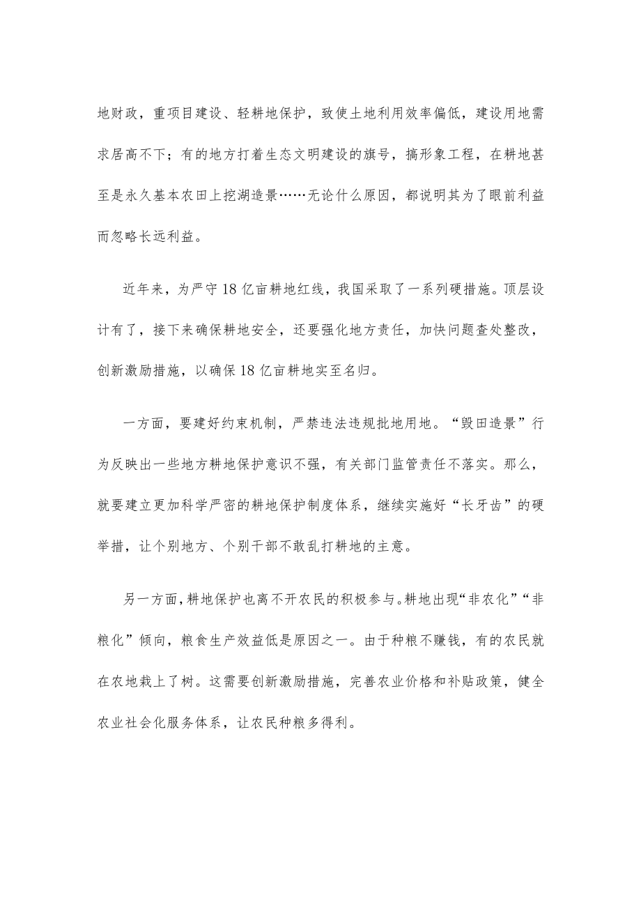 严守耕地红线发言稿.docx_第2页