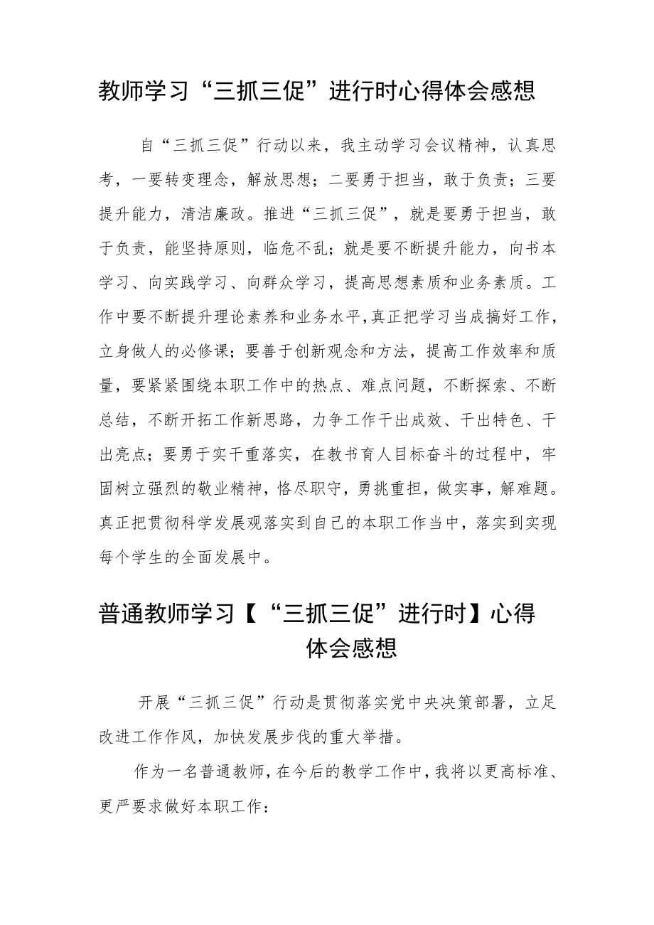 （共三篇）教师学习【“三抓三促”行动进行时】心得体会.docx_第2页