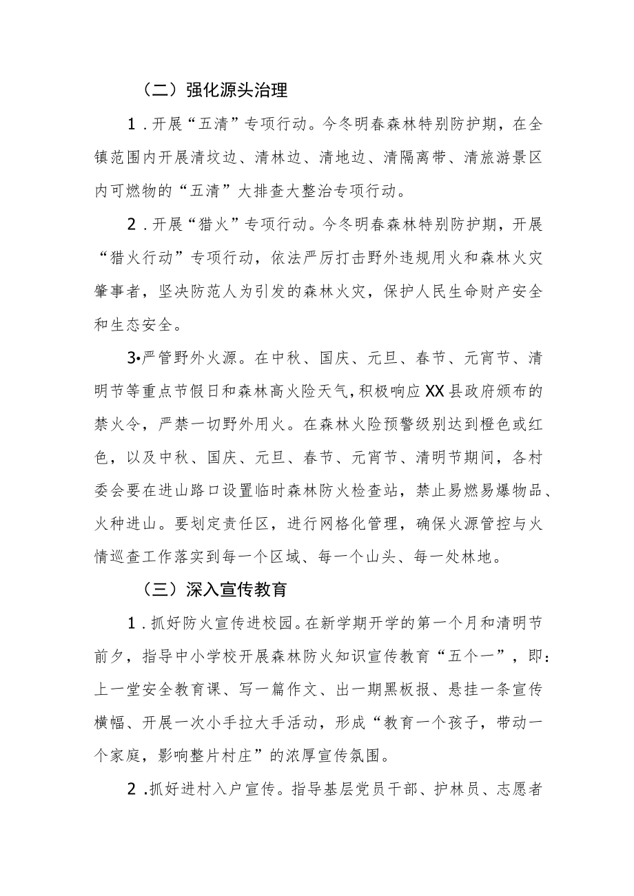 XX镇今冬明春森林防灭火工作方案.docx_第2页