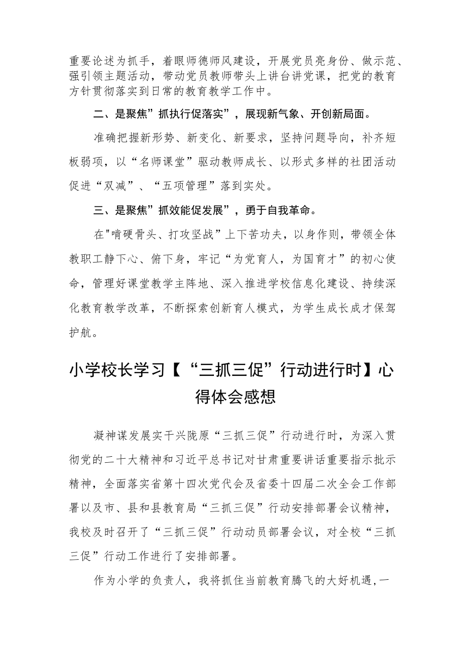 （共三篇）教师学习“三抓三促”行动进行时心得体会范文.docx_第2页