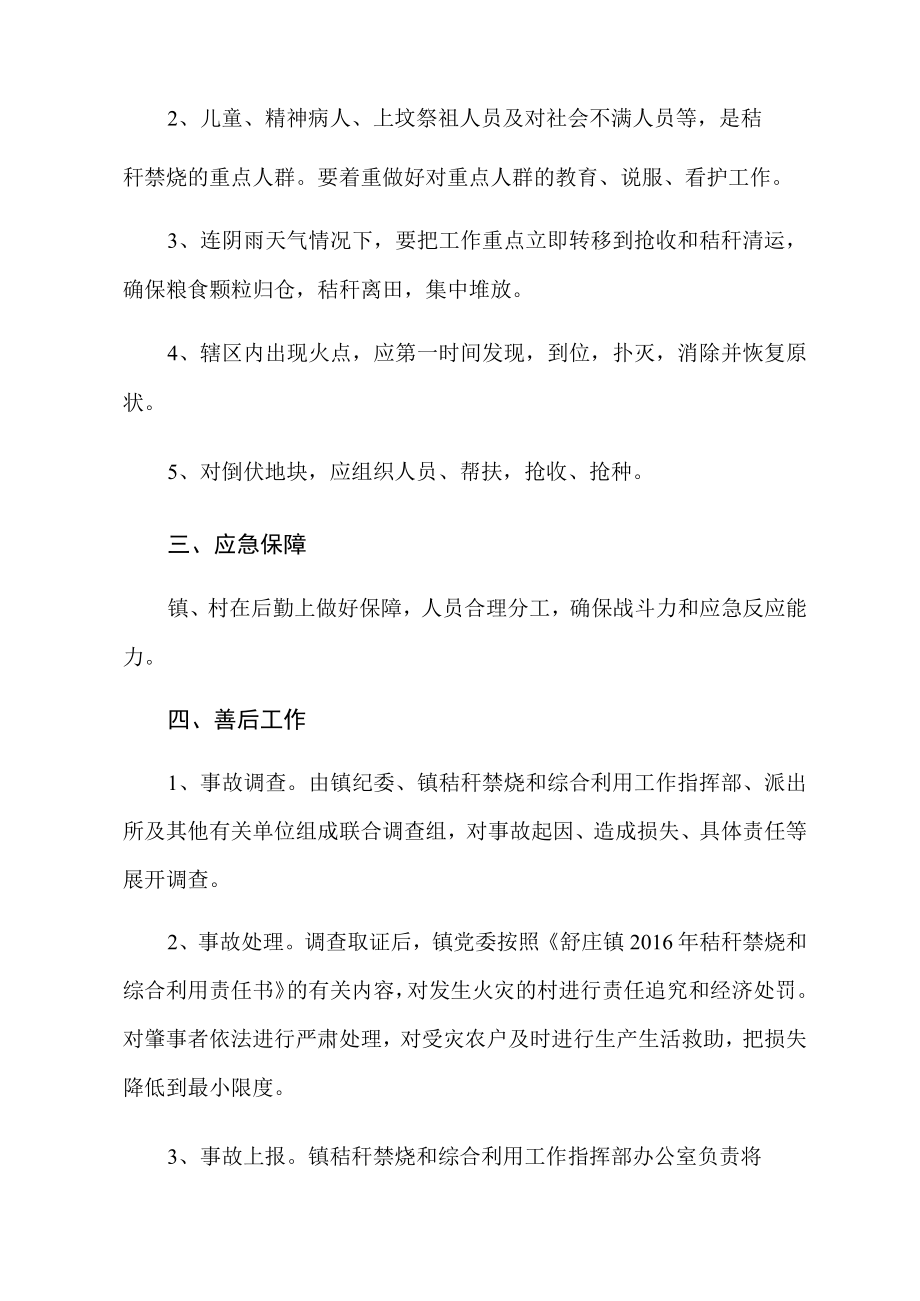 舒庄镇秸秆禁烧应急预案.docx_第3页