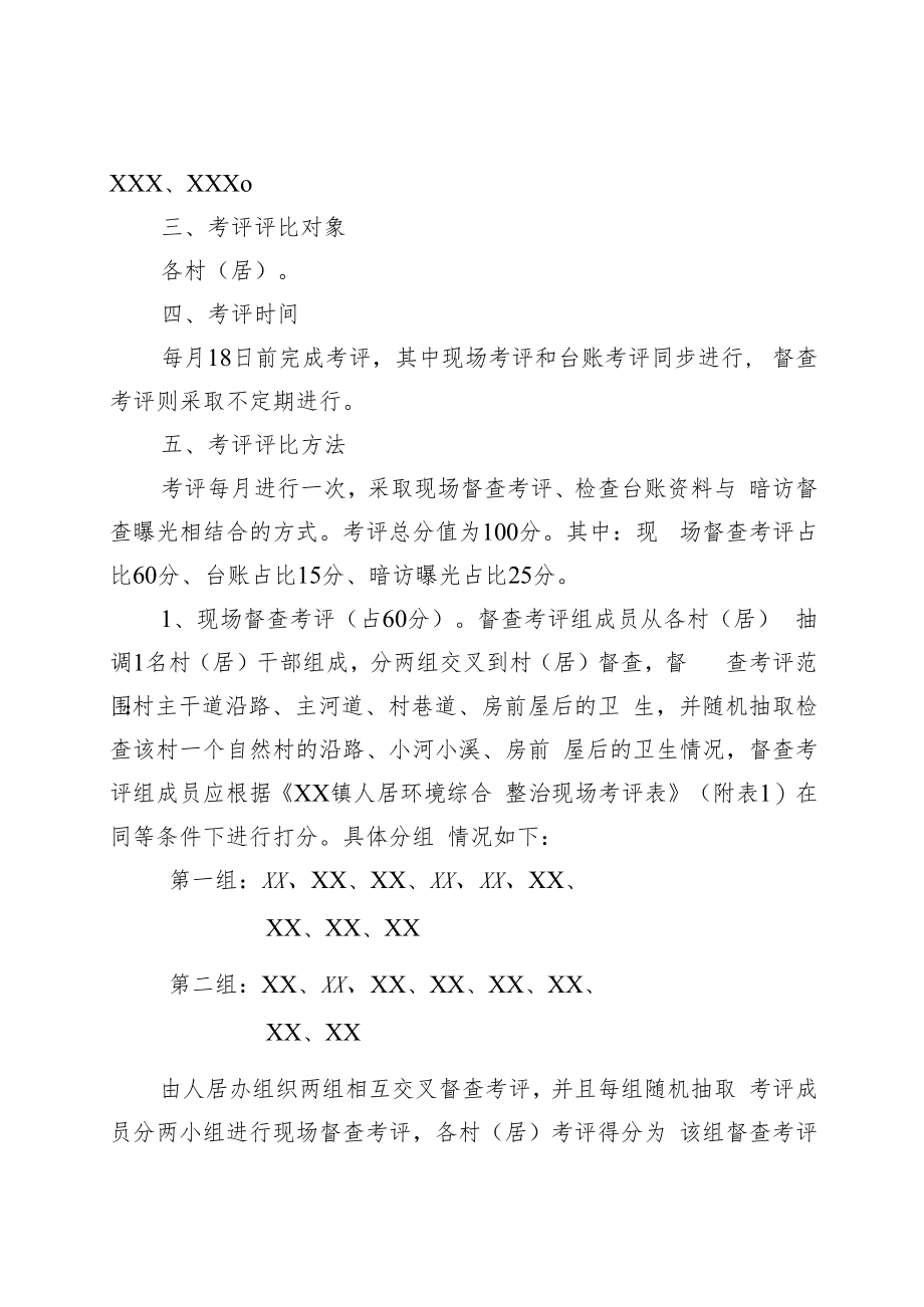 XX镇人居环境综合整治评比实施方案.docx_第2页