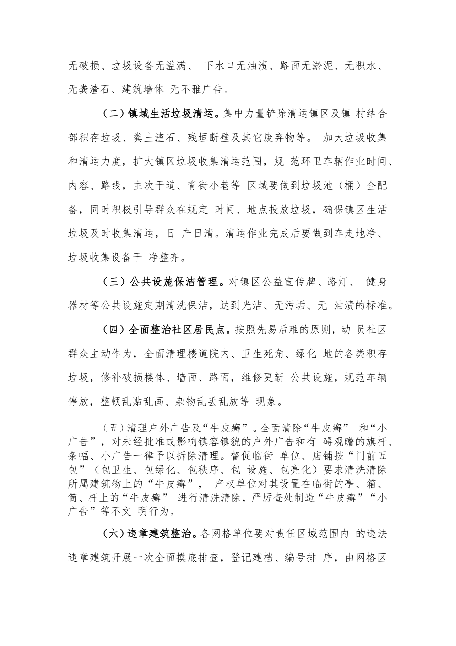 XX镇卫生保洁网格化长效保洁实施方案.docx_第2页