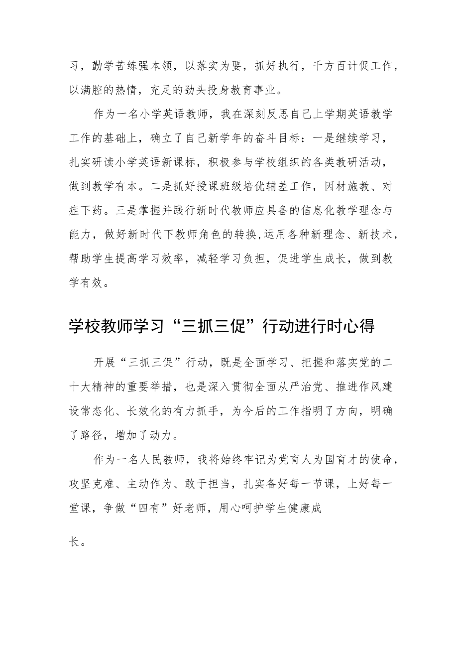 （共三篇）学校教师学习【“三抓三促”行动进行时】心得体会.docx_第2页