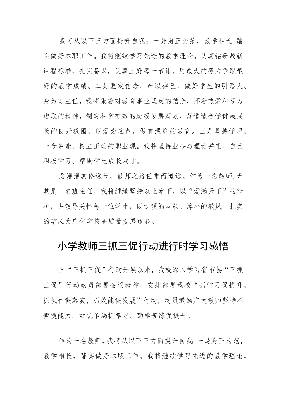 （共三篇）教师“三抓三促”行动进行时学习心得体会.docx_第2页