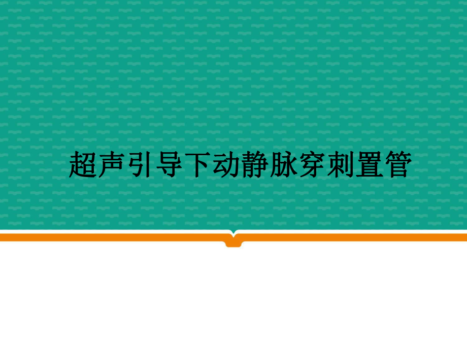 超声引导下动静脉穿刺置管.ppt_第1页