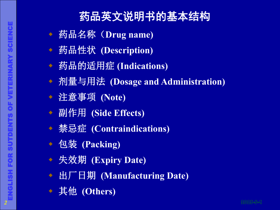 专业英语药品说明书.ppt_第2页