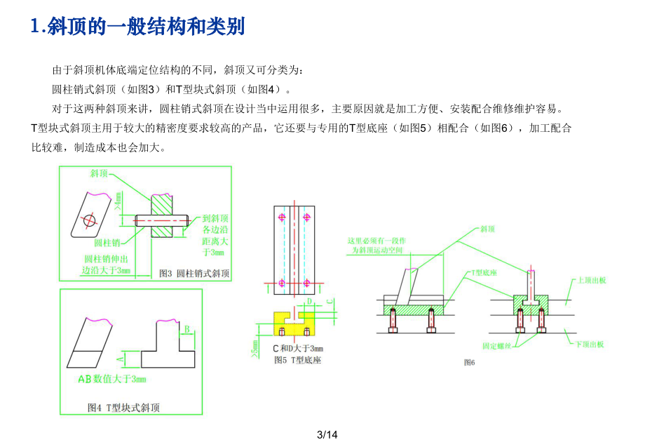 注塑模具斜顶(侧抽芯.滑块)介绍(含动画演示).ppt_第3页