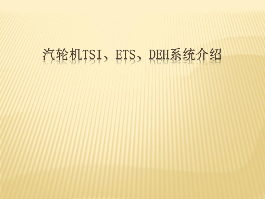 汽轮机TSI、DEH、ETS系统介绍.ppt_第1页