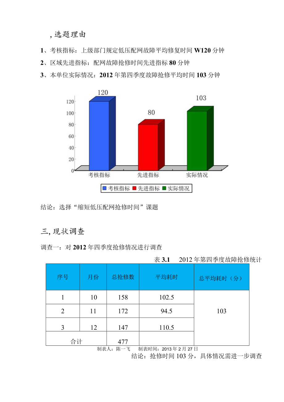 市供电公司QC小组缩短低压配网抢修时间PDCA成果汇报书.docx_第3页