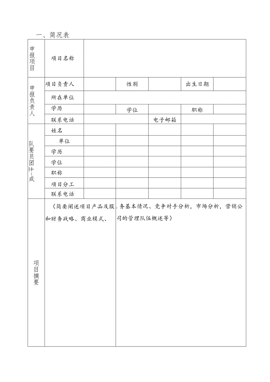 重庆文理学院创业孵化基地项目申报书教师版.docx_第3页