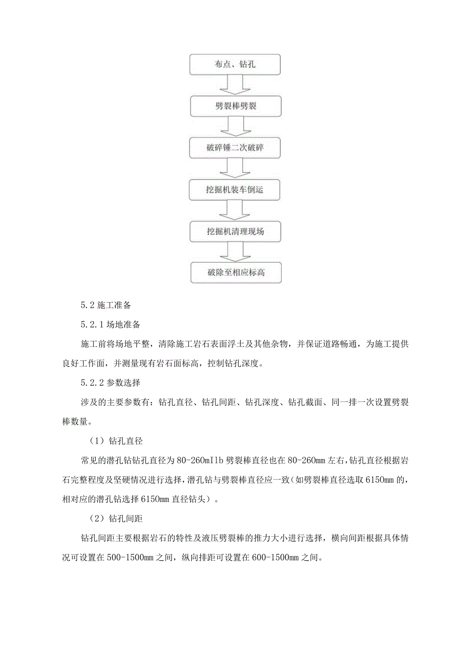 液压劈裂棒破碎岩石施工工法.docx_第2页