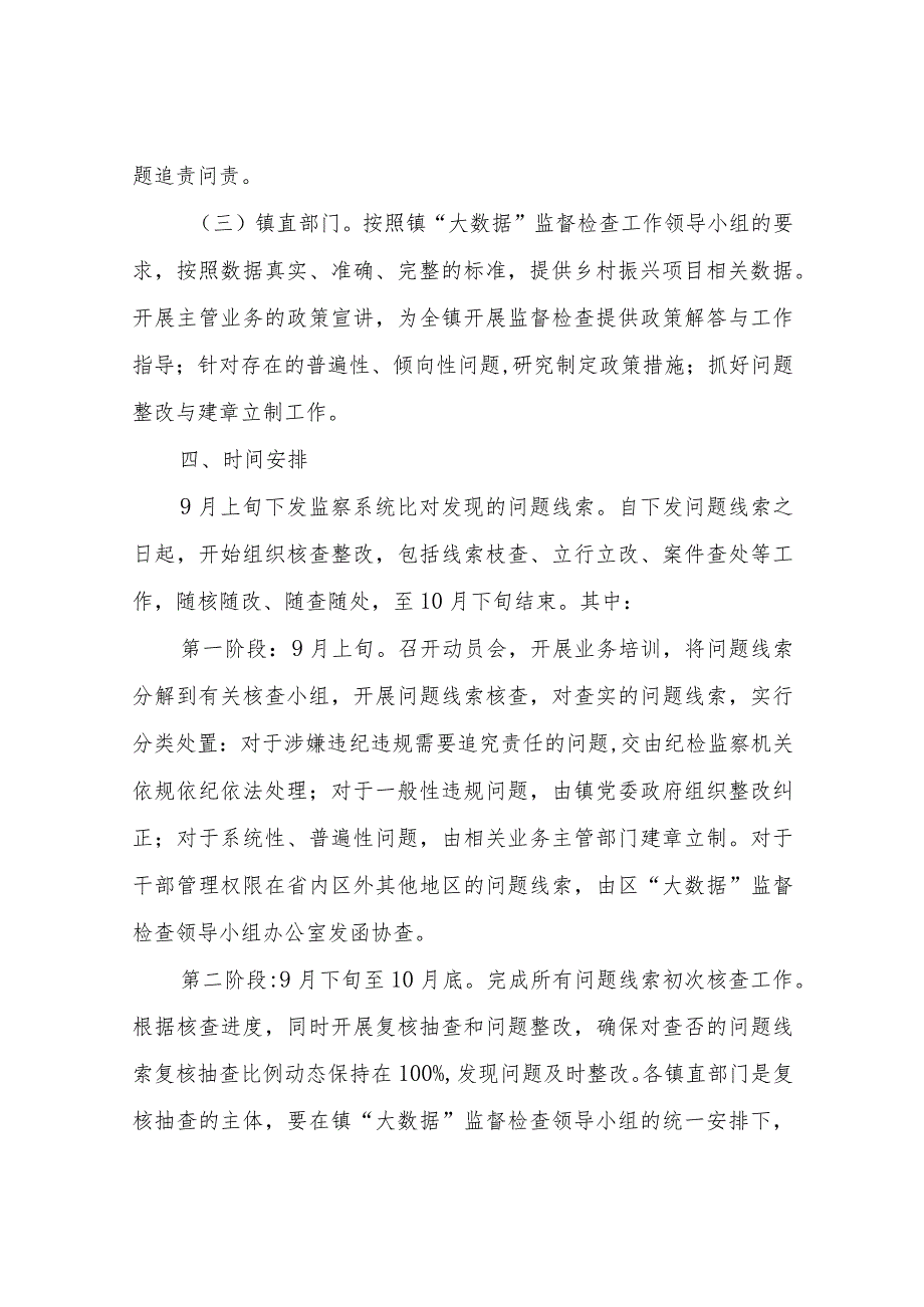 XX镇运用“乡村振兴和民生领域政策落实监察系统”开展监督检查工作实施方案.docx_第3页