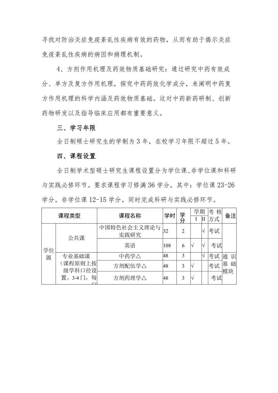 中医方剂学专业（100504）硕士研究生培养方案.docx_第3页