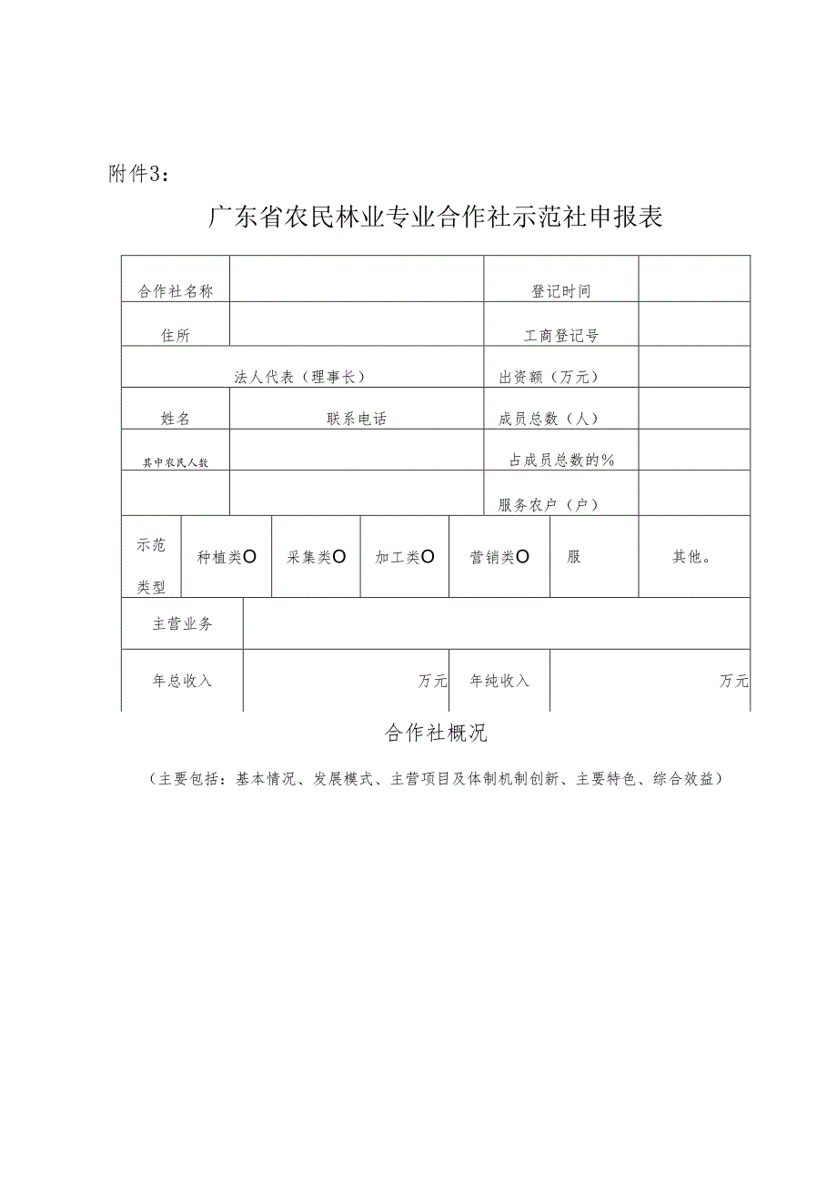 广东省农民林业专业合作社示范社申报表.docx_第1页