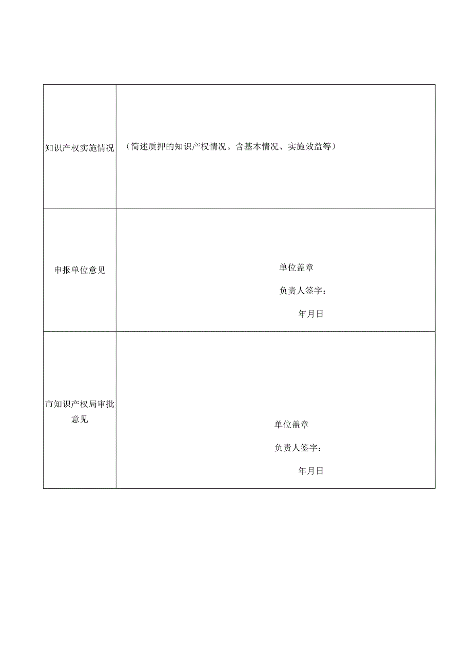 惠州市知识产权质押融资贴息项目申请表.docx_第2页