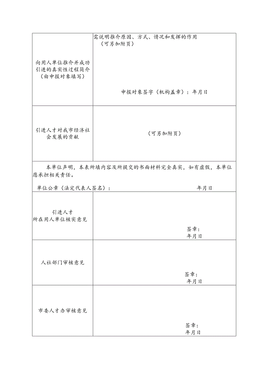 新乡市人力资源服务机构引进人才奖励申报表.docx_第2页